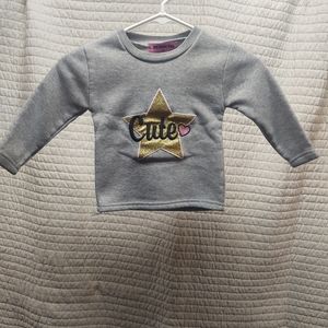 Toddlers pullover sweater, gray